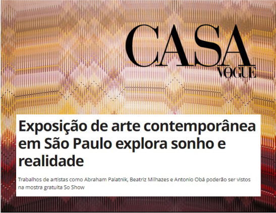 Logo da Casa Vogue ao fundo com o título da notícia em evidência.